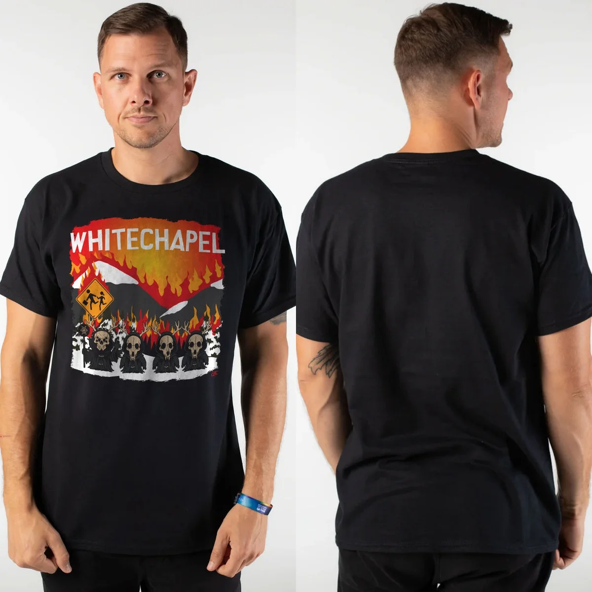 Top Whitechapel Graphic Cotton T-shirt Unisex Summer Short Sleeve Fashion Brand Tee Luxury Casual Vintage Tees