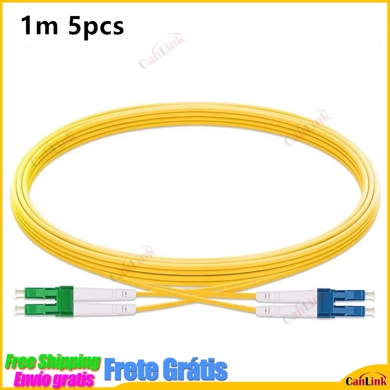 5 Teile/los LC/APC Zu LC/UPC Single mode Duplex Optische Faser Patchkabel Kabel Dual Core, 3,0mm,9/125 1m 2m 3m 5m 10m 15m