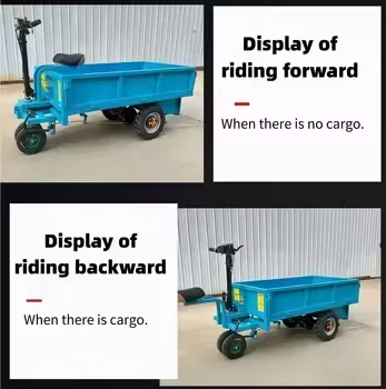 High Quality Collapsible Electric Four-Wheel Flatbed Truck Top Sales Orchard Greenhouse Transport Vehicle Motor For Cargo Pull