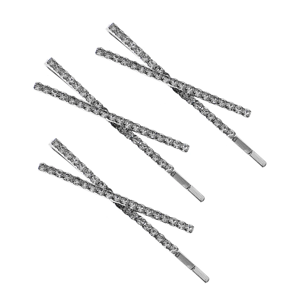 

Golden Rhinestone Hairpins Bobby Pins Lightweight Comfortable Accessories for Brides Wedding Birthday Gifts Hair Care Styling