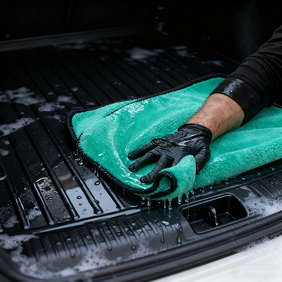 1400GSM Coral Fleece Deluxe Car Wash Microfiber Towel Plush Cleaning Drying Cloth Car Care Cloth Detailing Polishing