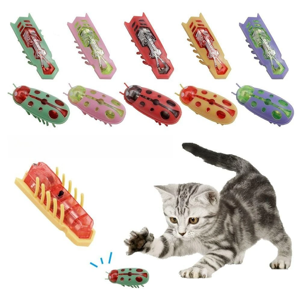 Interactive Electric Cat Toy with Auto Flip Escape Obstacle 