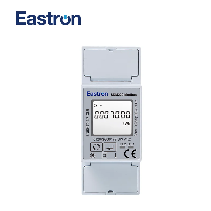 Miernik energii jednofazowy SDM220Modbus-V9811S, 0,25~5(100)A 220V/230V 50Hz/60Hz, z protokołem Modbus RTU
