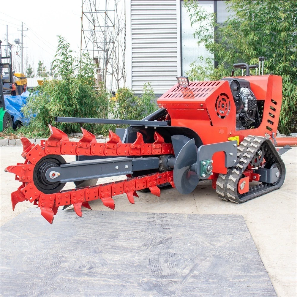 Factory Direct Supply Multifunctional Chain Crawler Trencher, Pipeline & Cable Slotting Equipment Adaptable To Hard Ground