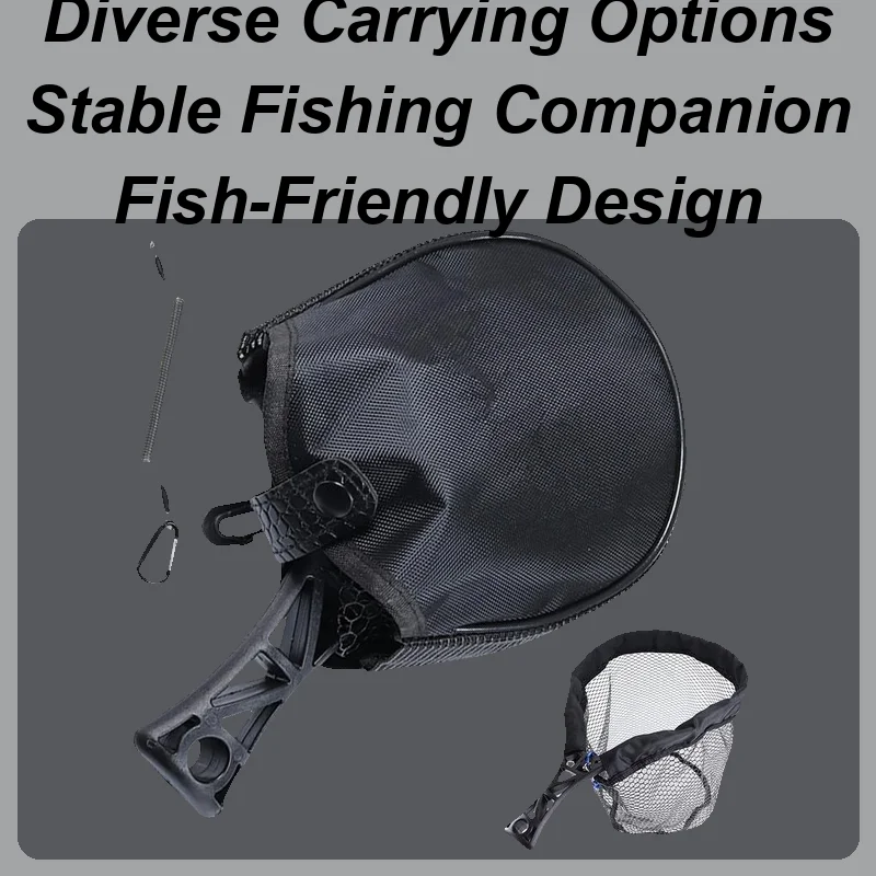 

Рыболовная сеть с ручкой, рыболовная посадка, сетка, складная рыбацкая снасть для нахлыста, лосося, форели, окуня, каяка, транспорта