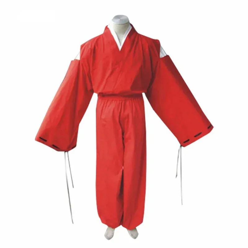 

Feudal Fairy Tale InuYasha Inu Yasha Anime Costumes Cosplay Suits / Solid Red Long Sleeve Kimono Coat cm;5