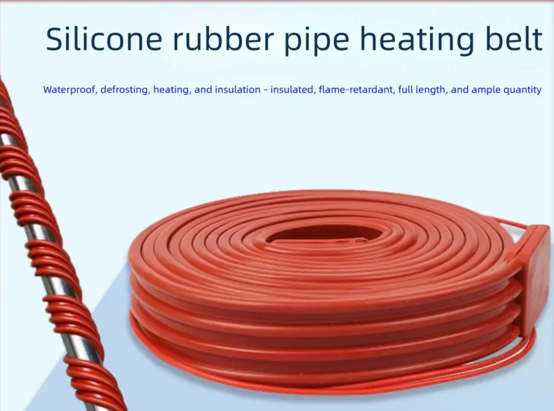 Self-Regulating Silicone Rubber Heating Tape for Cold Storage Electric Winding Water Temperature Control Pipeline Heating Tape