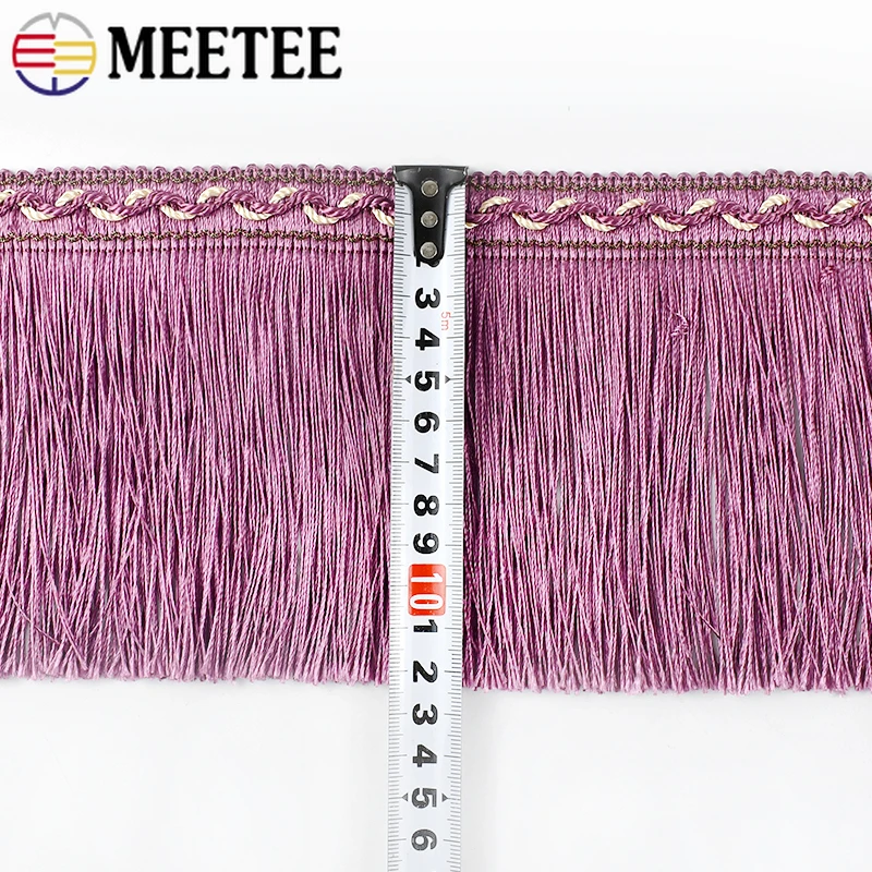 1/2/3/4/5M Meetee 13cm Tassel Fringe for Curtain Lace Home Textile Trimming Garment Clothes Tassels Ribbon DIY Sewing Accessory