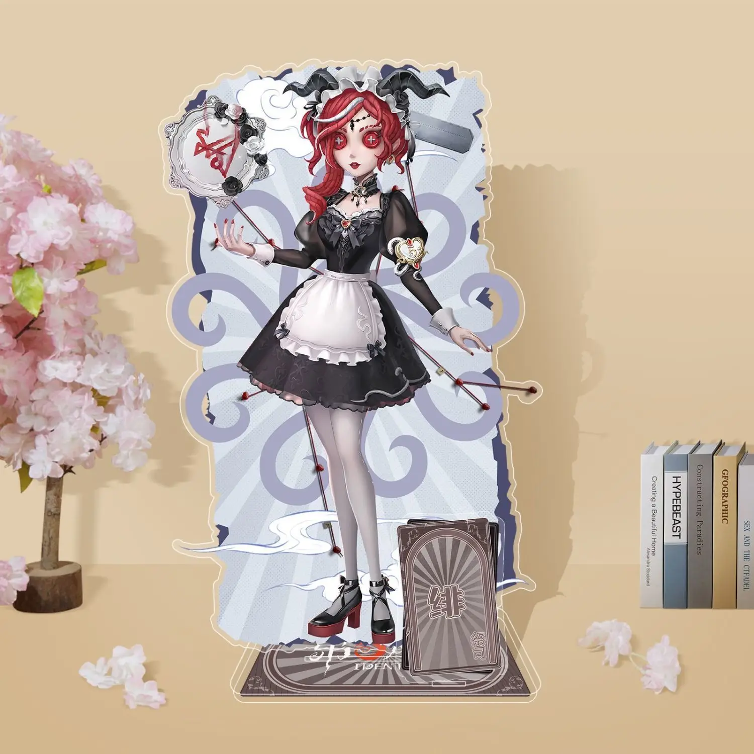 Ornamen figur Anime, 20CM pengenal tyemma Emma hutan Model berdiri akrilik piring tanda berdiri Desktop indah tampilan meja hadiah alat peraga