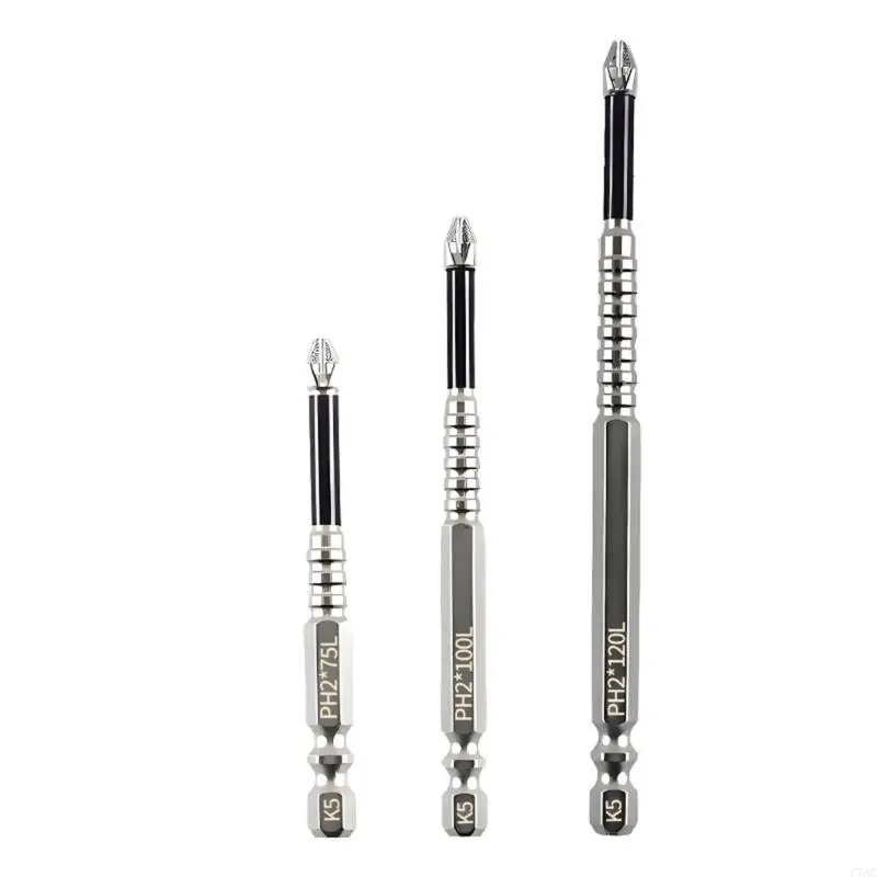3pcs K5 Crossing Point Driver Bits Bits magnéticos para aprimorar a funcionalidade da ferramenta C7AC
