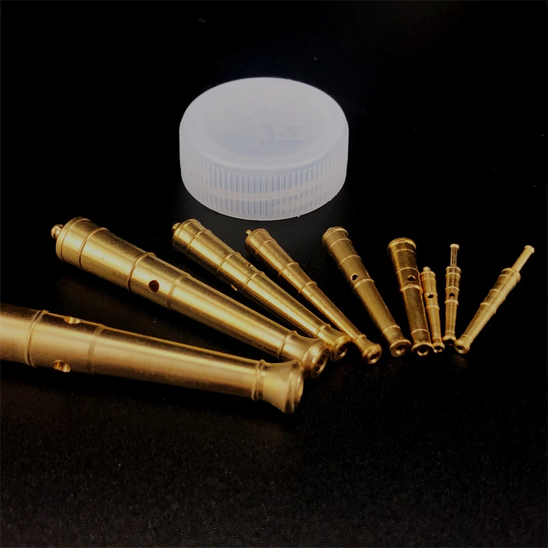 Metal Brass Cannon Wooden Sailboat Model Accessories Gun Carriage Components DIY Assembled Model Toys