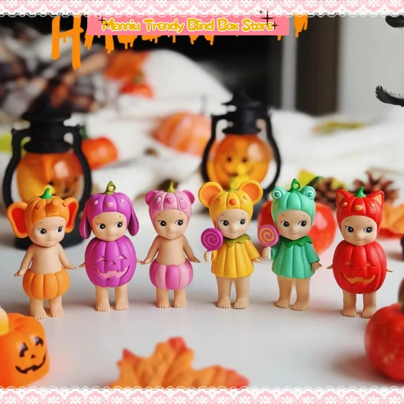 

In Stock Genuine Sonny Angel 2025 Year New Pumpkin Garden Series Blind Box Trendy Play Handmade Desktop Decoration Kawaii Gifts