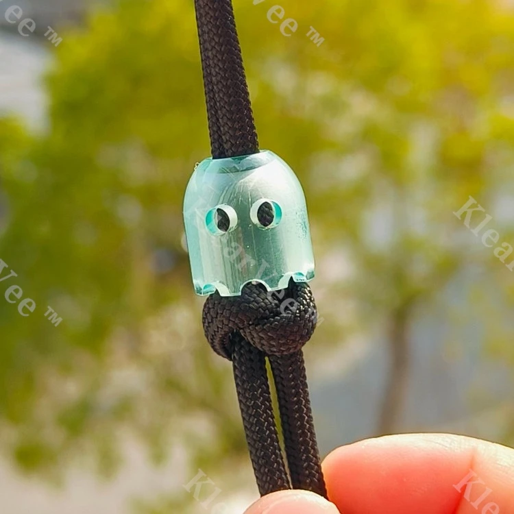 

Прозрачный синий смоляный плетеный нож-призрак из паракорда, подвеска на рюкзак, брелок, подвеска, аксессуар для инструмента EDC