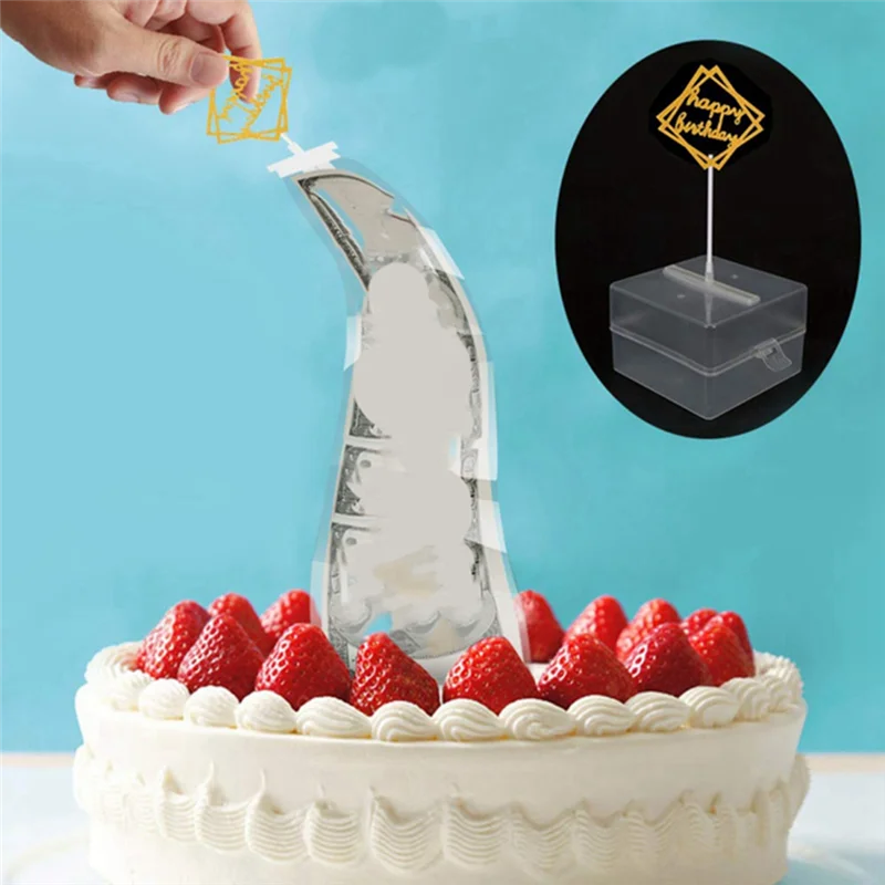 5X Kuchen ATM Lustige Spielzeug Box Kuchen Geld Requisiten Machen Überraschung Für Geburtstag Kuchen Bankett Party Freundliche Überraschende Geschenk