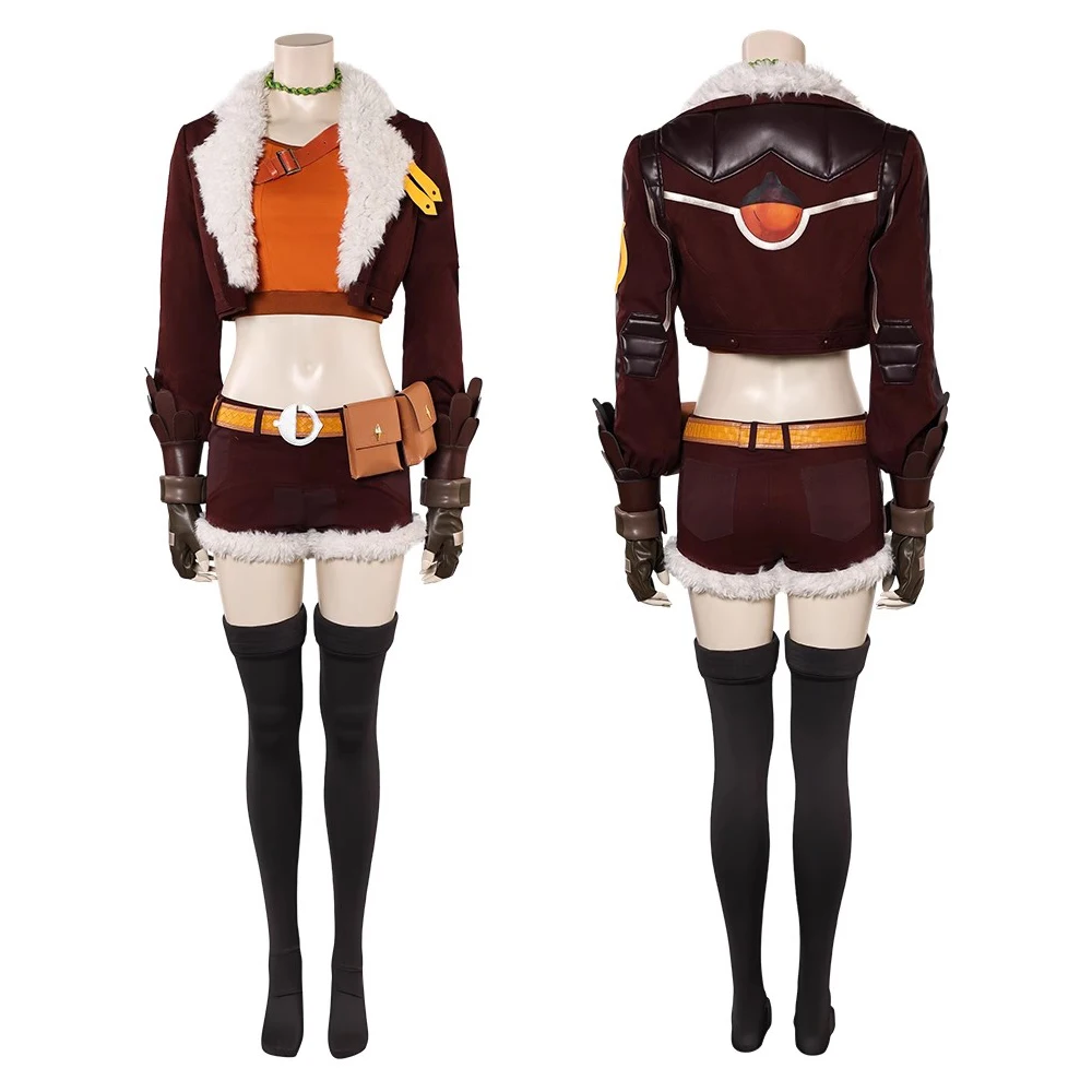 

Rivals Doreen Green Cosplay Costume Squirrel Girl Outfits Leather Jacket Coat Shorts Dress Up Uniform Set Halloween Party Suit
