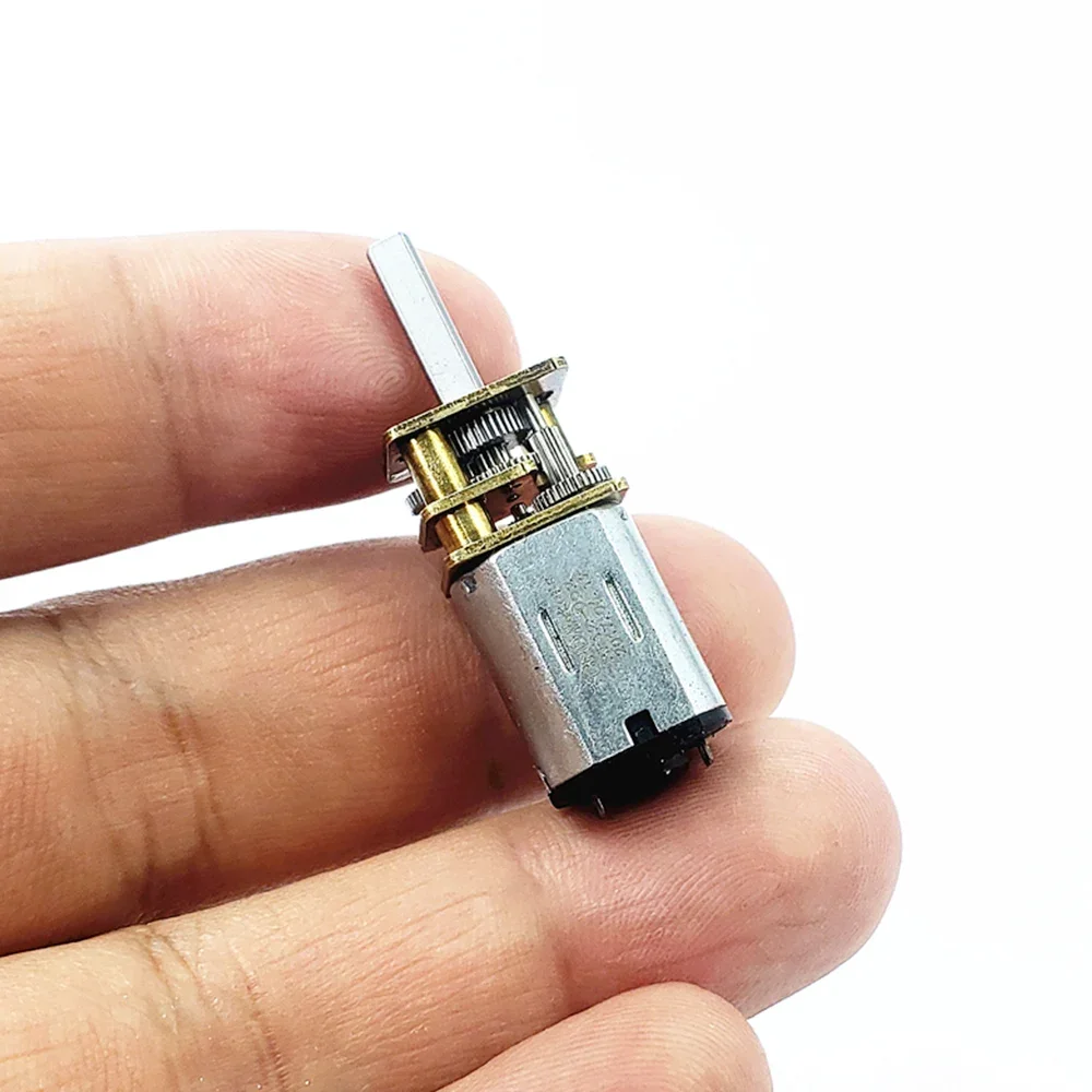 DC 3V 5V 6V N20 Micro Metal Gear Motor Small All-metal Gear Wheel Reducer Motor 47-190RPM Large Torque Long Axis for Toy Model