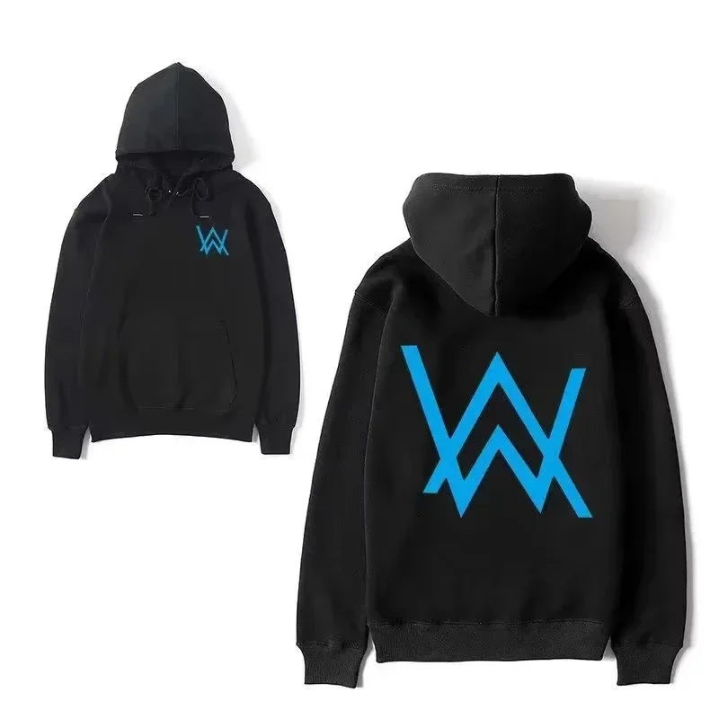 Alan Walker Women Fashion Hoodies Print Pullover Hooded Music Rapper Hip Singer Sweatshirt for Fans Men Tops