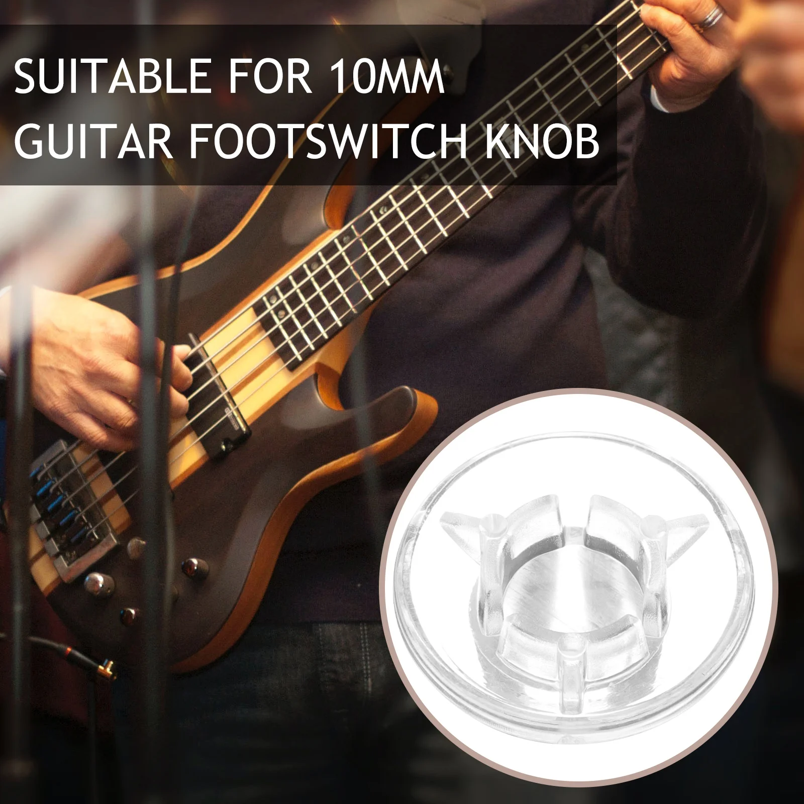 

12Pcs Guitar Effect Pedal Caps Mushroom Footswitch Replacement Compact Durable Plastic Guitar Accessory Foot Valve Protection