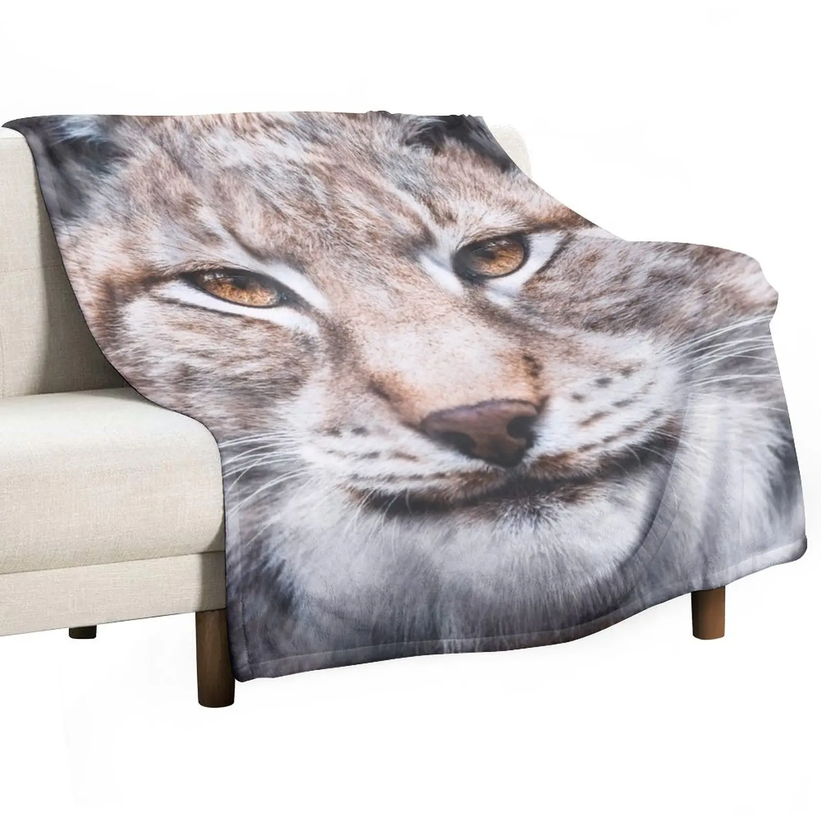 

Lynx Throw Blanket Luxury Designer Blanket fluffy blanket