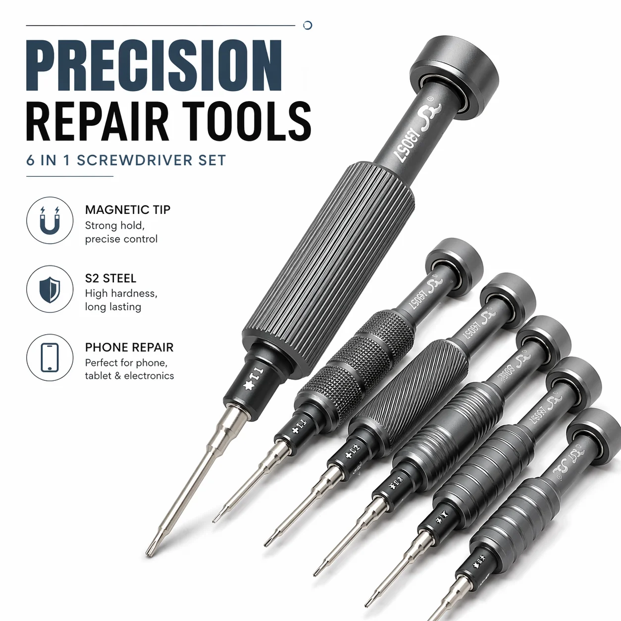6 in 1 iShell Max Mortar Mini Screwdriver Set, Strong Magnetic