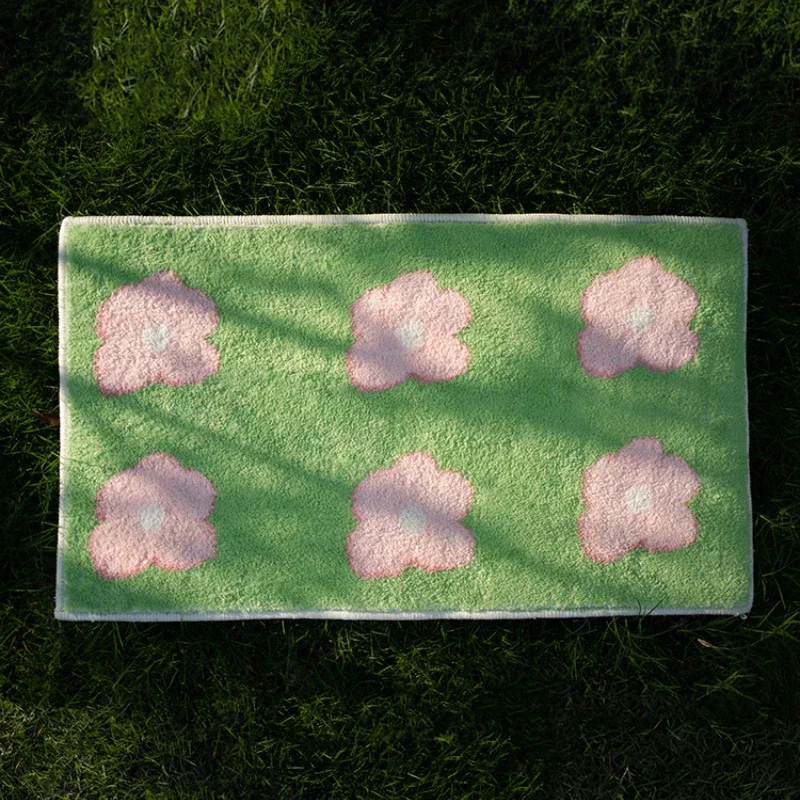 Cute Rug Gradient Fashion IG Living Room Decorative Carpet Irregular Girl Bedroom Cloakroom Fluffy Soft Anti-slip Door Floor Mat