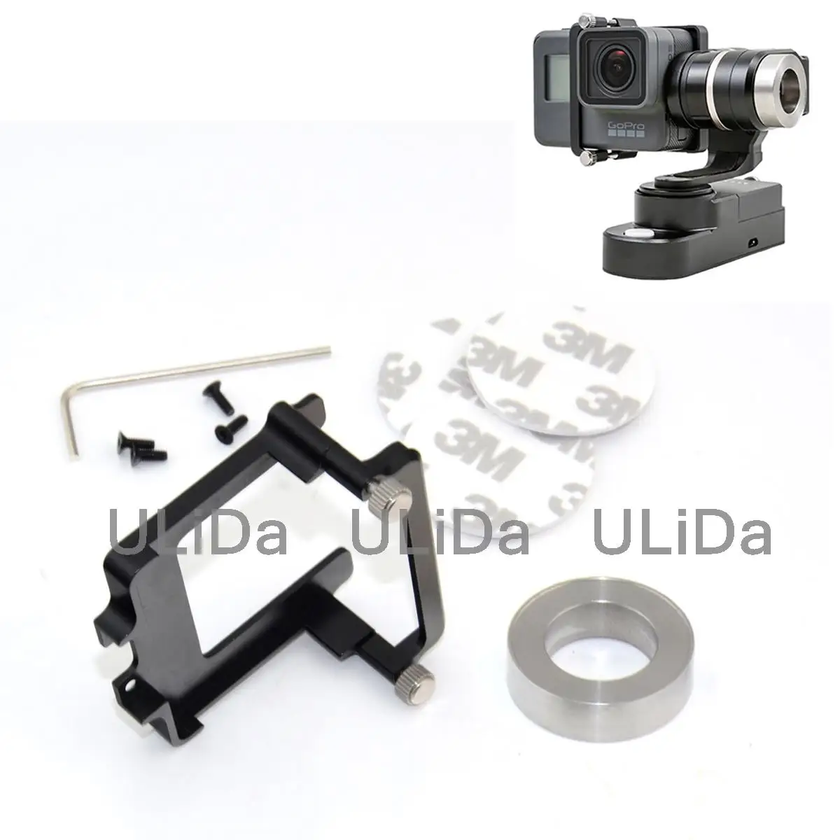 NEW Extend Mount Change Replacement 44.7mm for Feiyu G4/WG FeiyuTech Gimbal GoPro 5 Xiaomi Yi Sj4000 AEE Sports Cameras