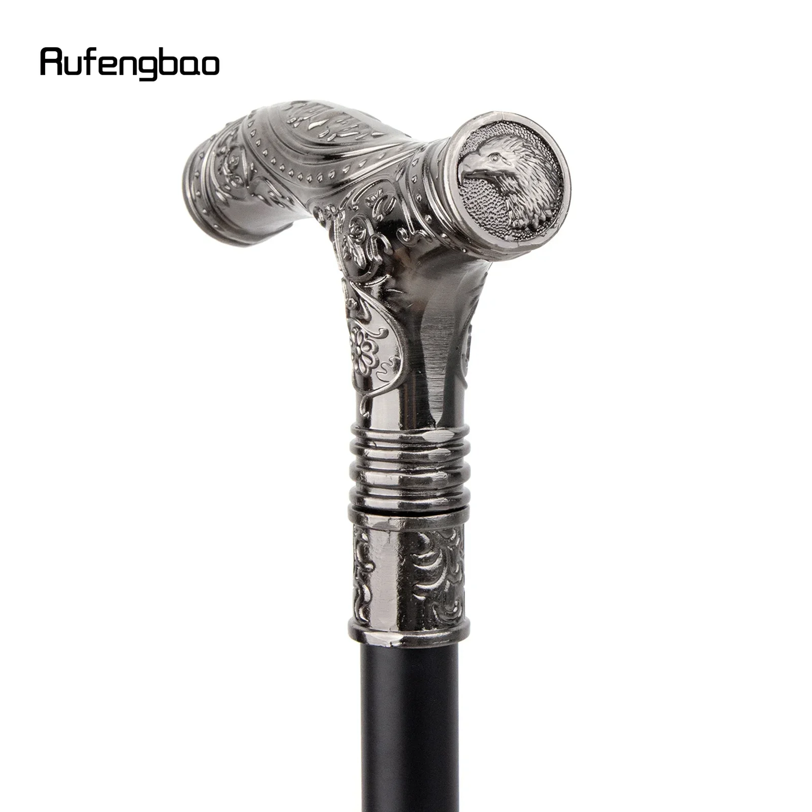 الفضة النسر رئيس زهرة واحدة مشتركة عصا للمشي الزخرفية Cospaly حزب عصري قصب هالوين Crosier 93 سنتيمتر