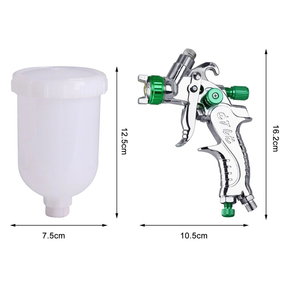 Imagem -05 - Mini Pistola de Pulverizador Hvlp 0.8 1.0 mm Bico Aerógrafo Gravidade para a Pintura do Carro Profissional