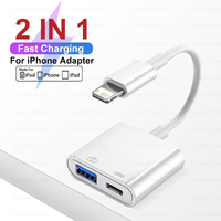 OTG Adapter For iPhone 14 13 12 11 Pro Max XR 8 Plus Lightning To USB Cable 3.0 Converter For Mouse Keyboard Camera Card Reader