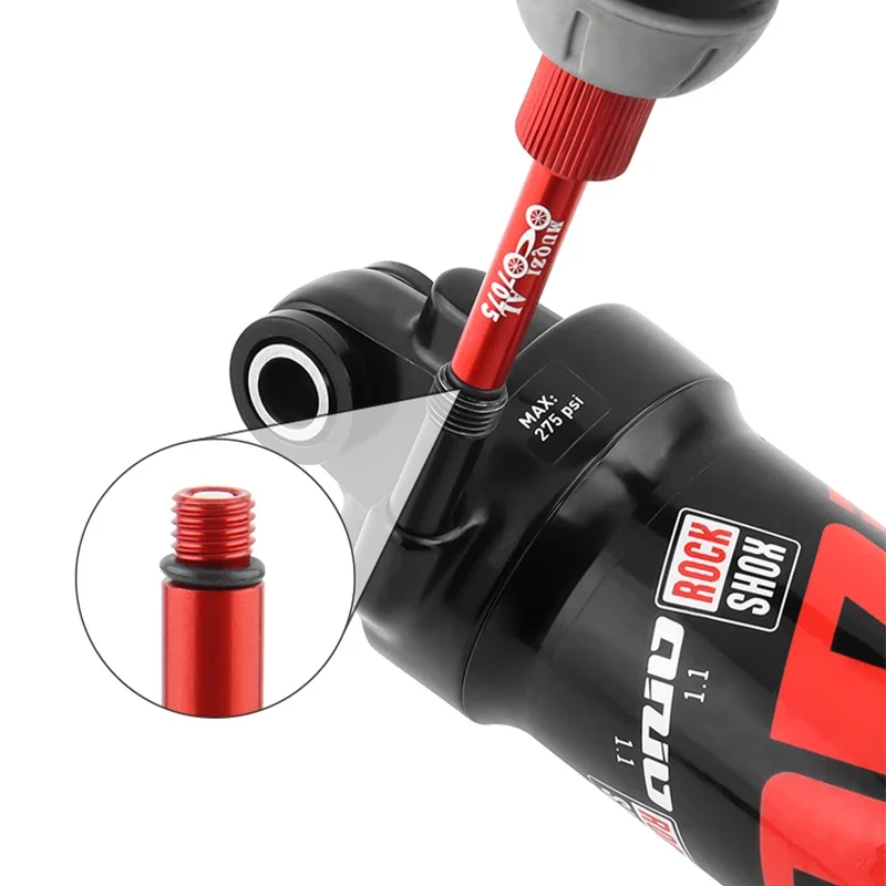 MUQZI Bicycle Air Rear Shock Valve Adapter MTB Bike Rear Shock Air Valve Adapter Tool For Rockshox Monarch MARZOCCHI DT