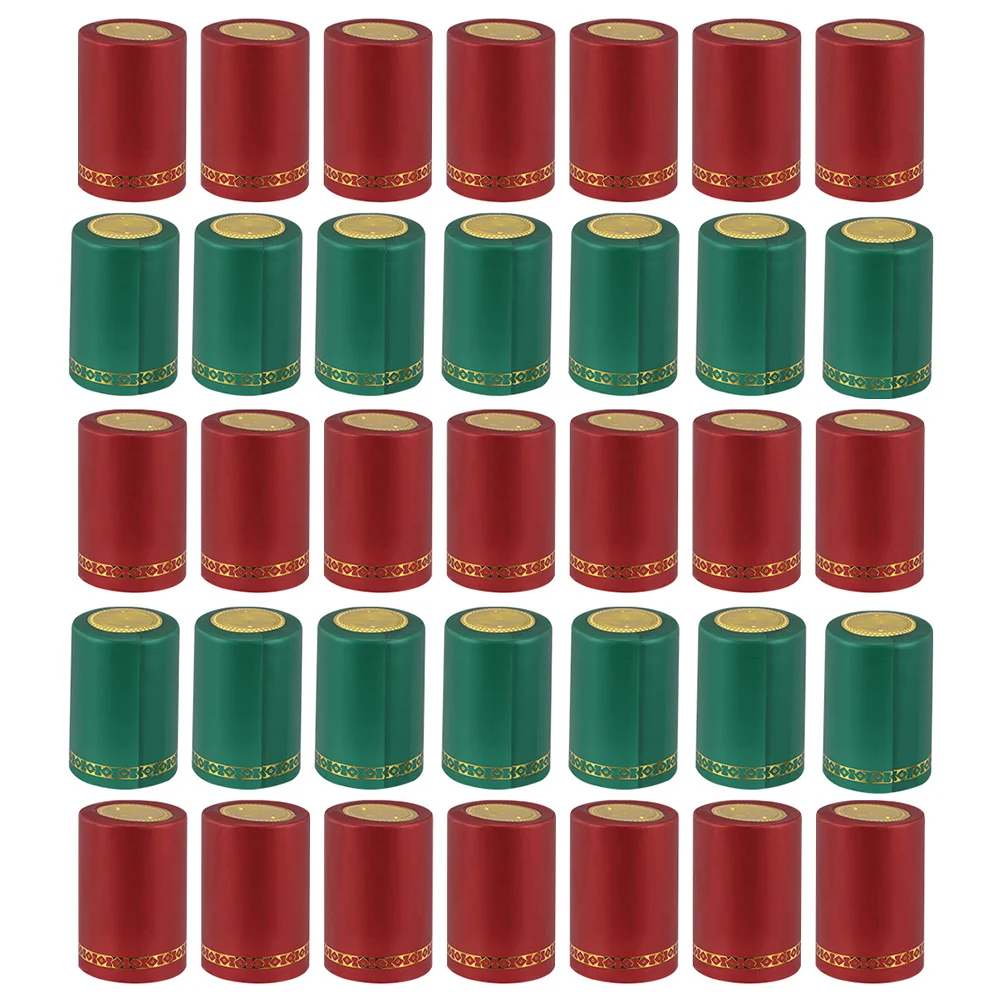 

200 Pcs Sealing Films Heat Shrink Capsules PVC Material Lightweight Compact Storage Dust Cover Bottle