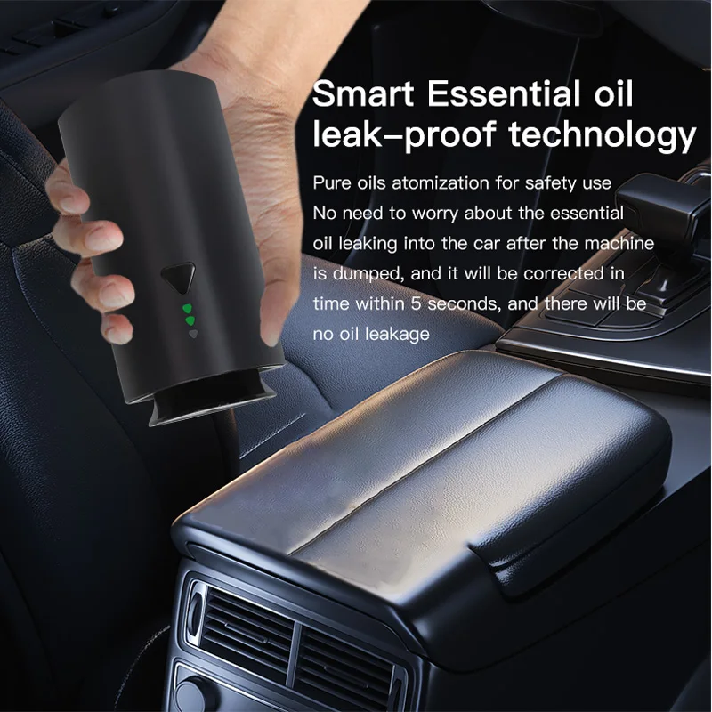 Car Air Freshener Smart Home Aroma Essential Oil Diffuser Coverage 30m³ Rechargeable Waterless Scent Aromatherapy Machine