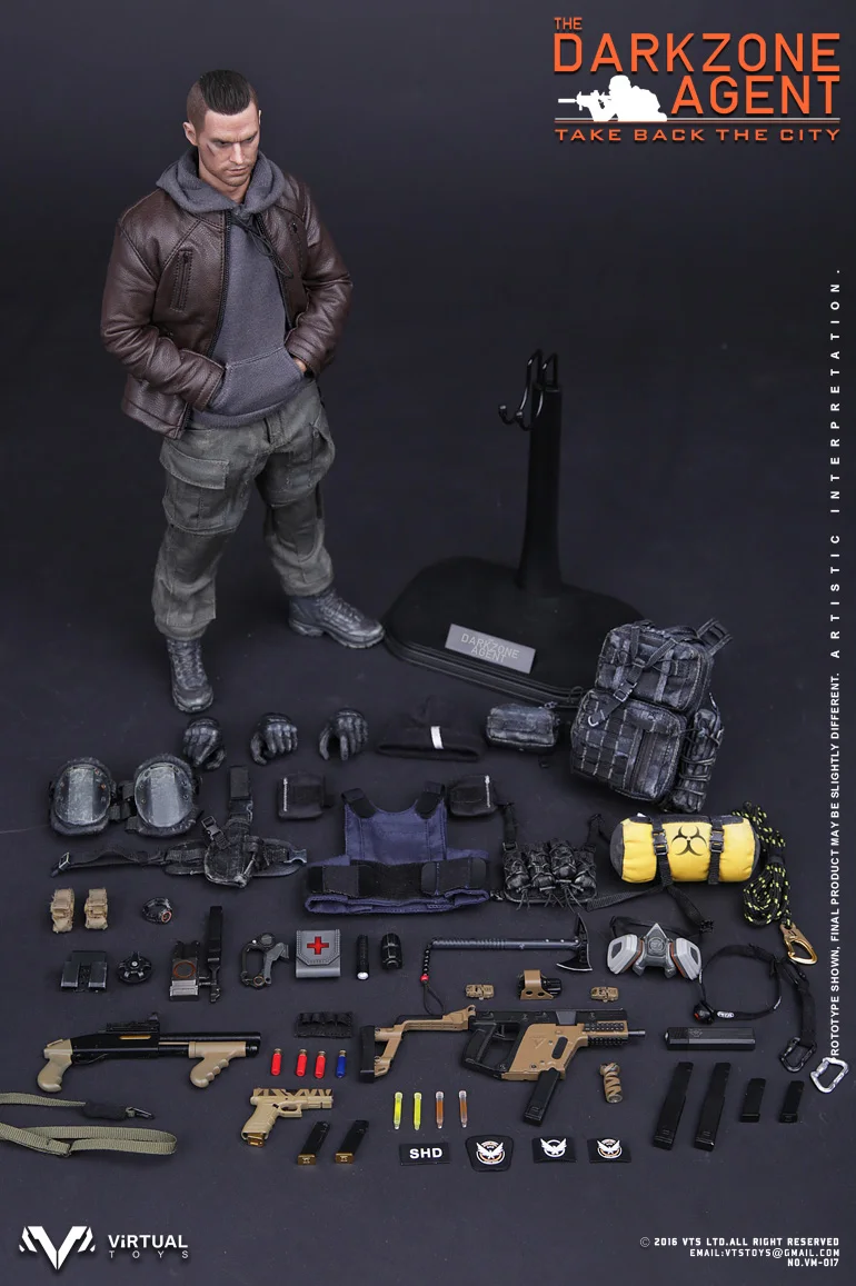 1/6 Action Figures Model VTS Toys VM017 THE DARKZONE AGENT in