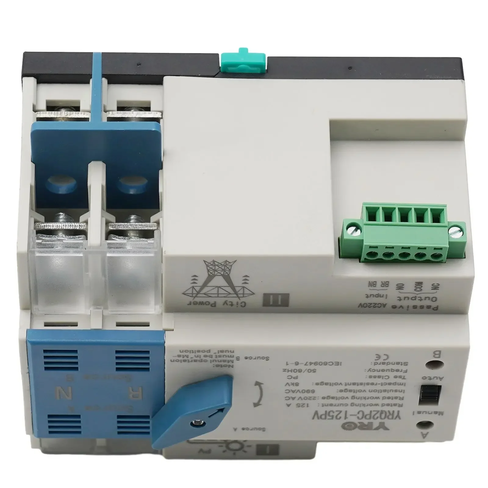 

1pcs Transfer Switch Control Switches Automatic Changeover Switch Dual Power PC Insulation Type Transfer Switch