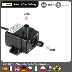Anself Ultra-quiet Mini DC12V Micro Brushless Water Oil Pump Submersible Fountain Aquarium Circulating 240L/H 5W Lift 3M 0~100℃