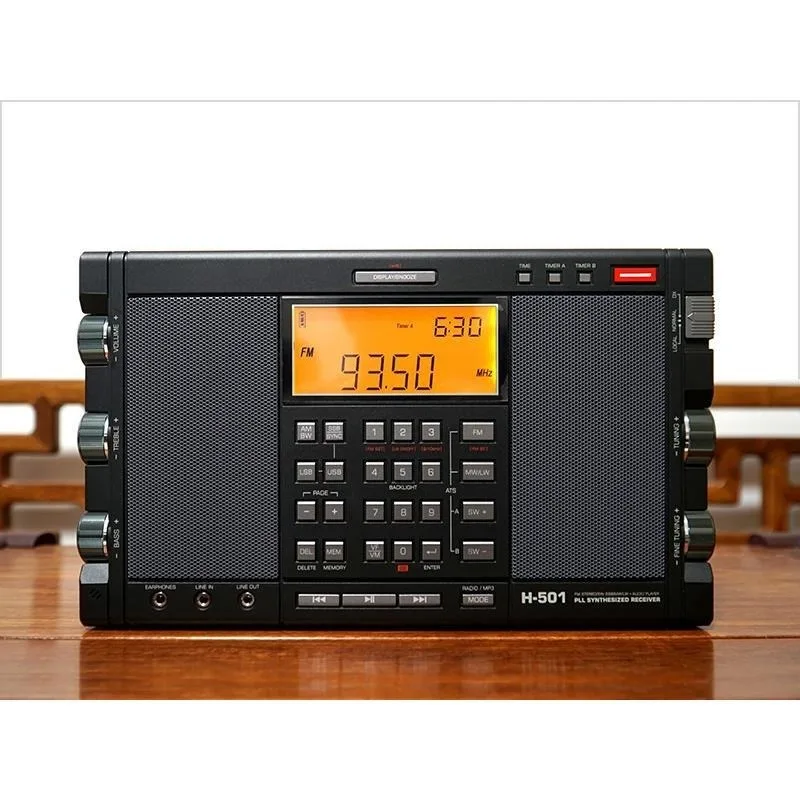 H-501 Dual Speaker Portable Full Band with Radio Shortwave Music Player Bluetooth
