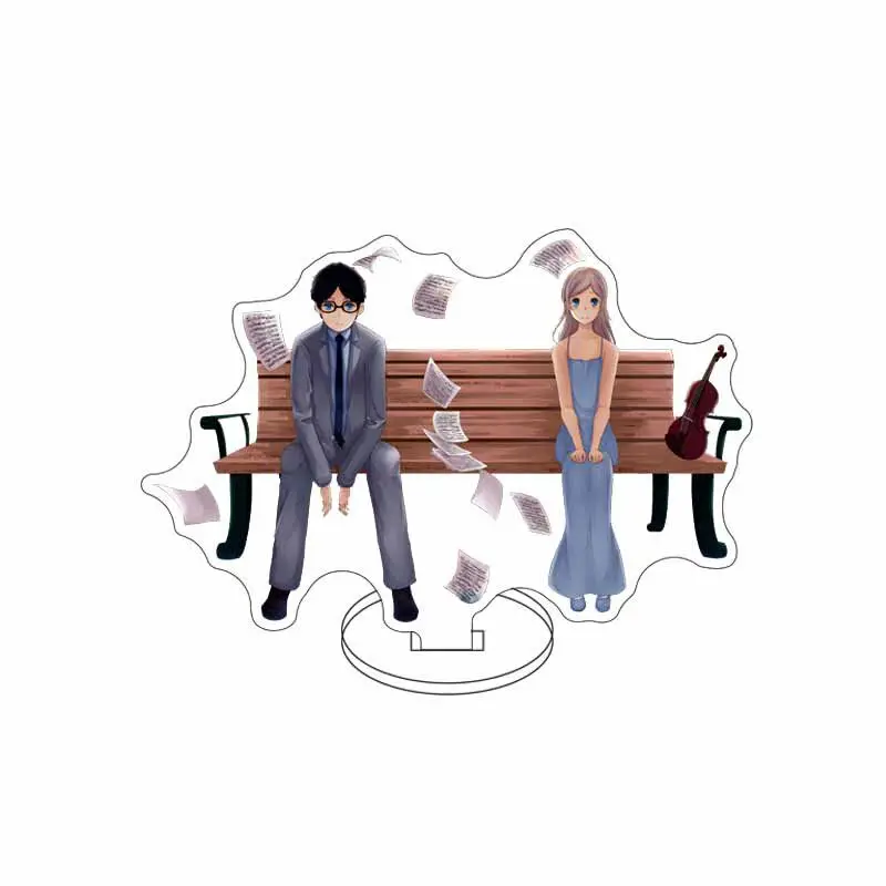16CM Anime Acrylic Stand Your Lie in April Arima Kōsei Miyazono Kaori Sawabe Tsubaki Watari Ryōta Cos Figure Ornaments Gifts - view 4