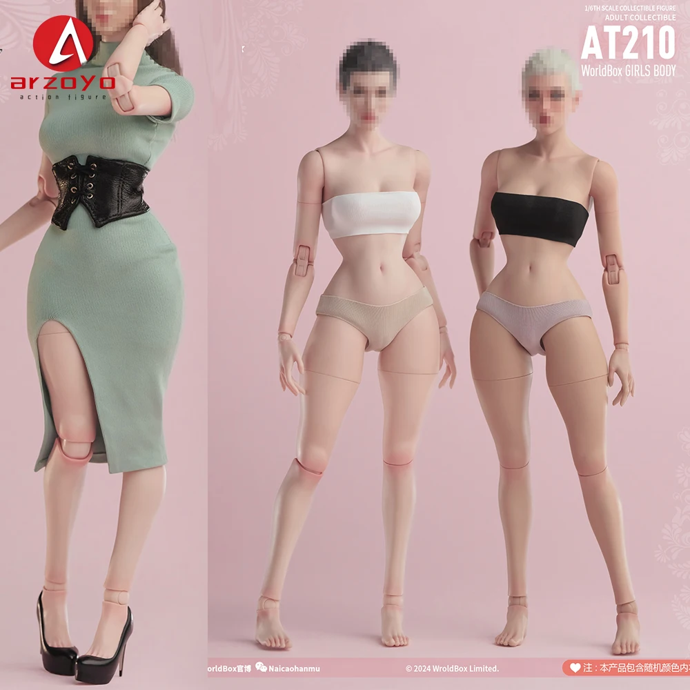 2025 Q2 Worldbox AT210 1/6 Female Sexy Body With Slender Waist D Cup Bust Pale/Light Tan Soldier Action Figure Doll