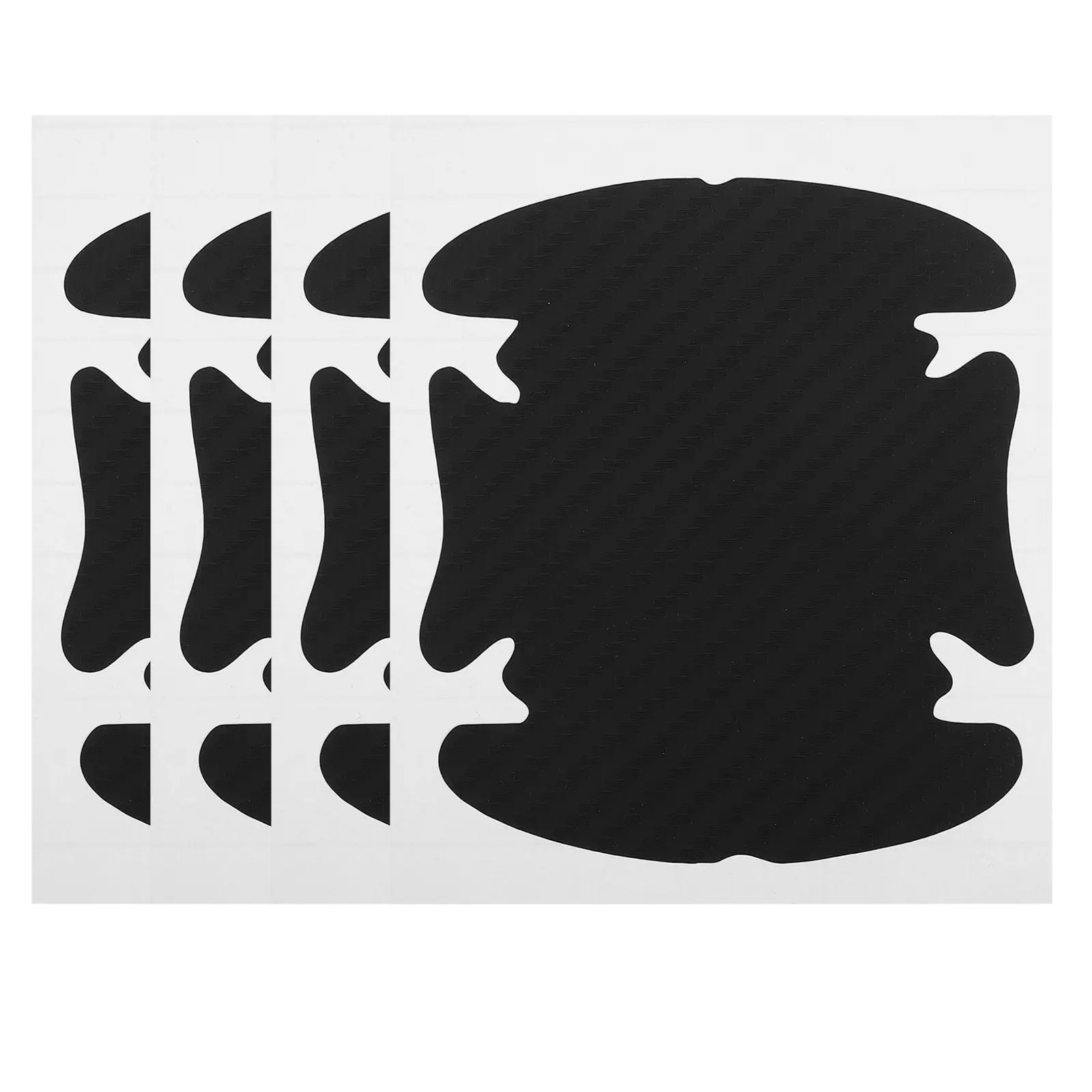 

Наклейки на двери автомобиля, 4 шт., 3D-наклейки из углеродного волокна, защита от царапин, универсальные, подходят для всех автомобилей, украшение интерьера автомобиля, защита ручек