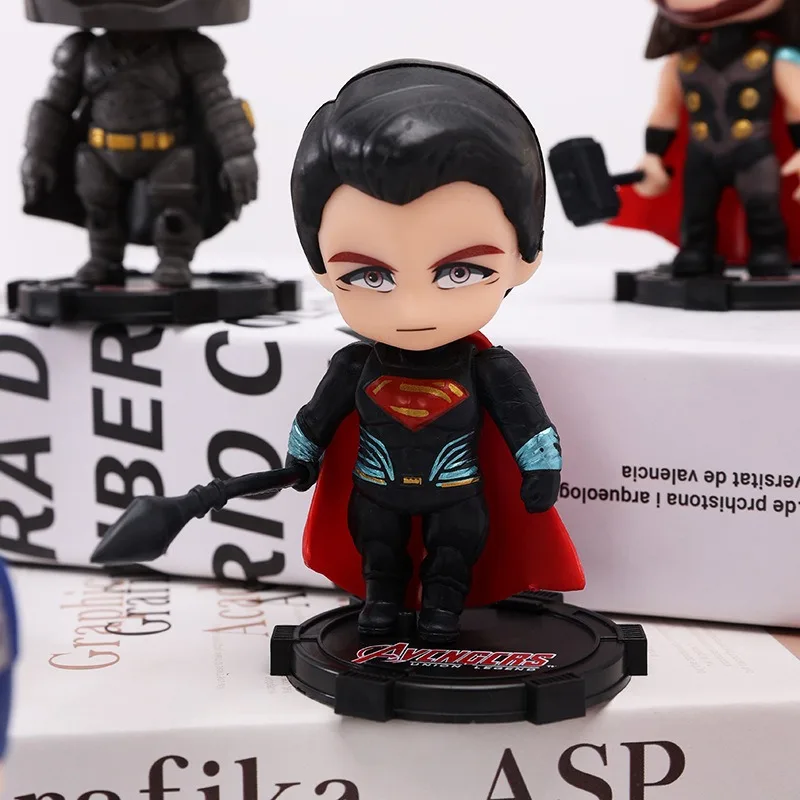 6 sztuk Marvel Spider-Man chłopiec ozdoby do dekoracji ciast motyw Avengers urodziny materiały prysznicowe prezenty ozdoby na biurko dekoracje