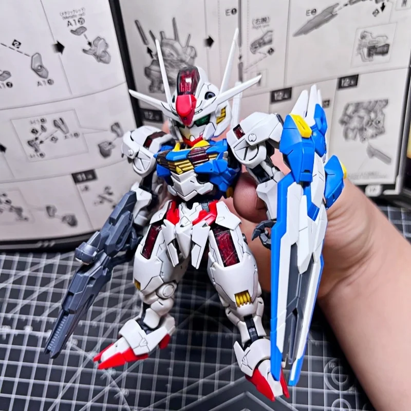 

Bandai MGSD XVX-016 Aerial Assembly Model Kits Plastic Skeleton Anime Action Figure Collectible Toy Gifts For Anime Hobbyists