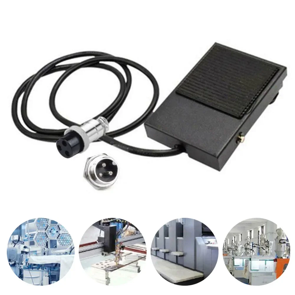 

2-pin 3-pin Foot Pedal For TIG Cutting Welder Spot Weldding Machine Anti-skid For Factory Hospital Test Instrument Control