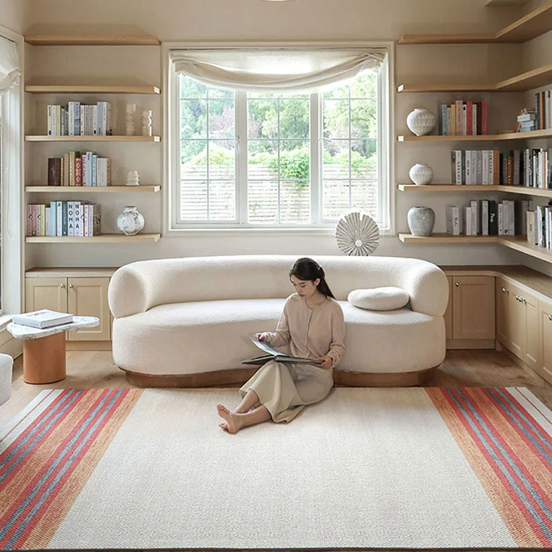 American Style Retro Wool Carpet Colorful Home Area Rug Large Home Floor Rug Decor Bedside Morocco Bedroom Rugs Carpet