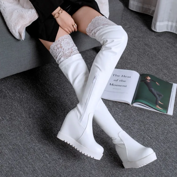 Big Size  11 12 thigh high boots knee high boots over the knee boots women ladies boots	shoes woman winter boots women