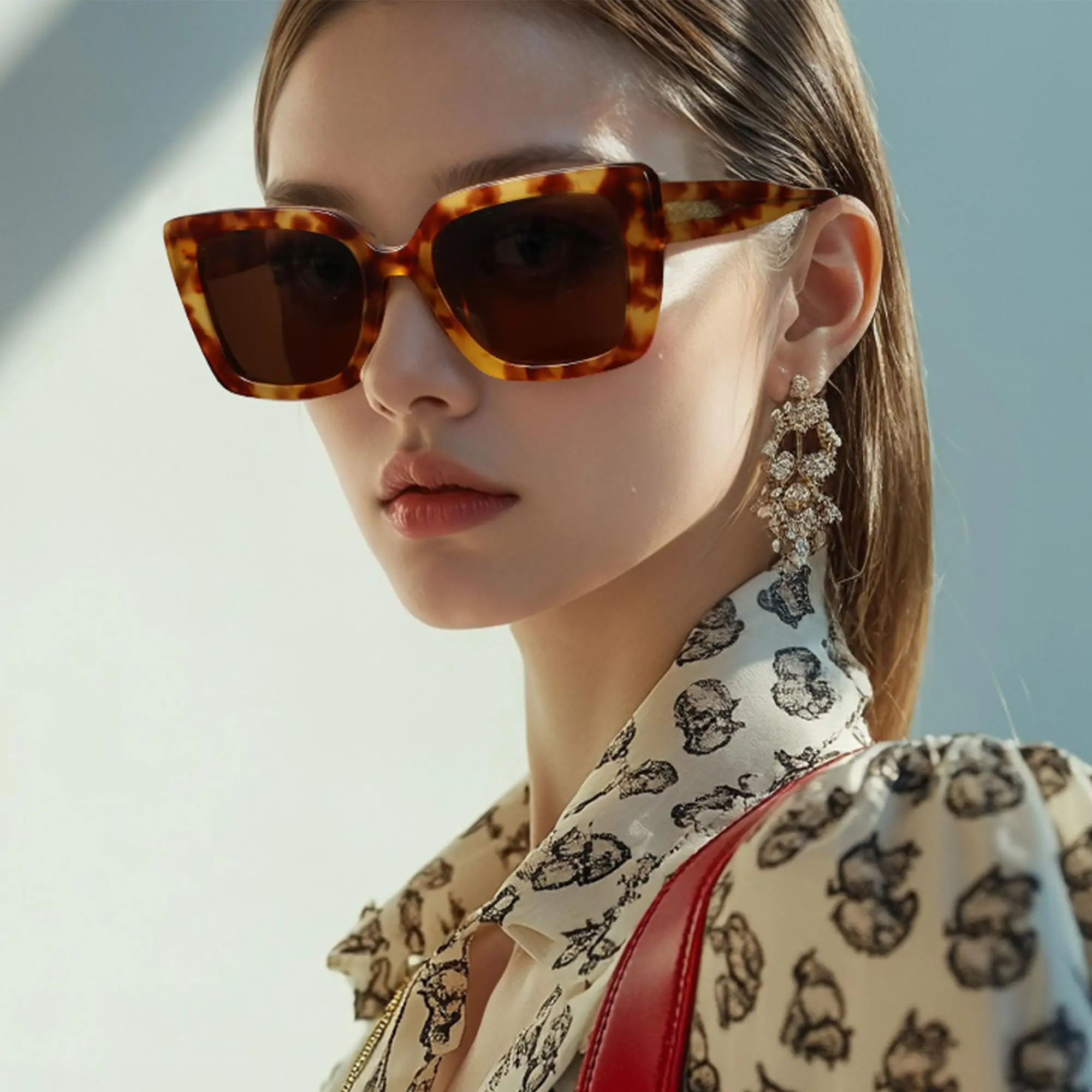 

ZENOTTIC Square Polarized Sunglasses for Women Trendy Classic Sun Glasses for Ladies - Designer Shades UV400 Protection