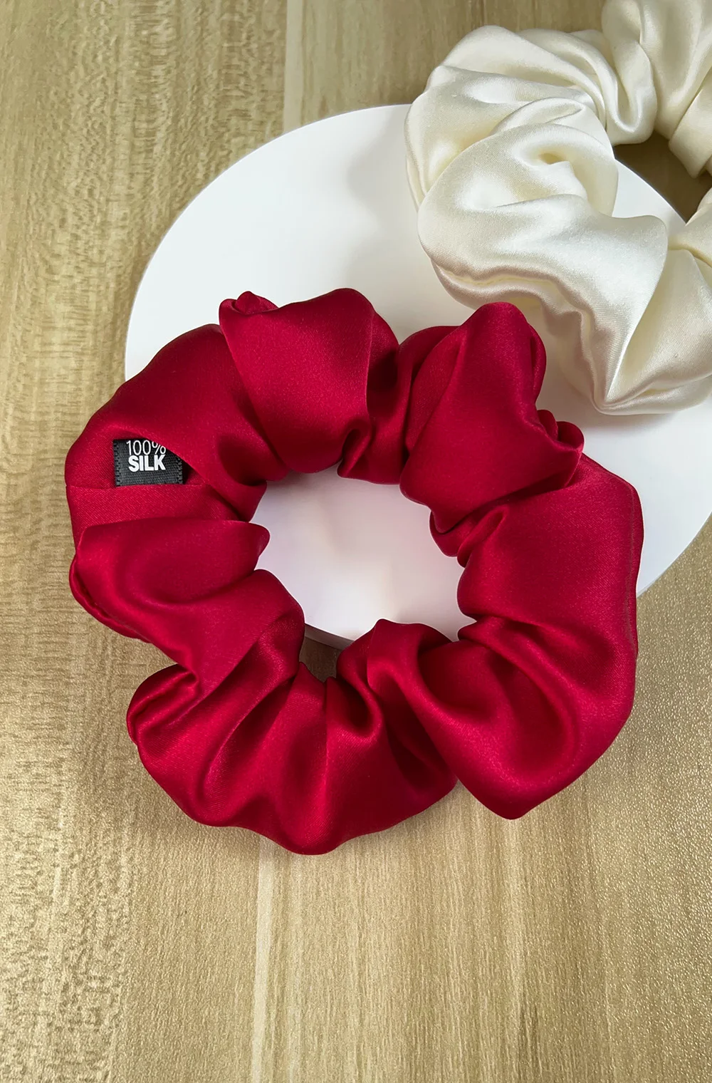 Haargummis aus 100 % Maulbeerseide, elastisches Gummiband, Haargummis, große große Gummiseile, Pferdeschwanzhalter für Frauen und Mädchen, 19 Momme – Detail 23