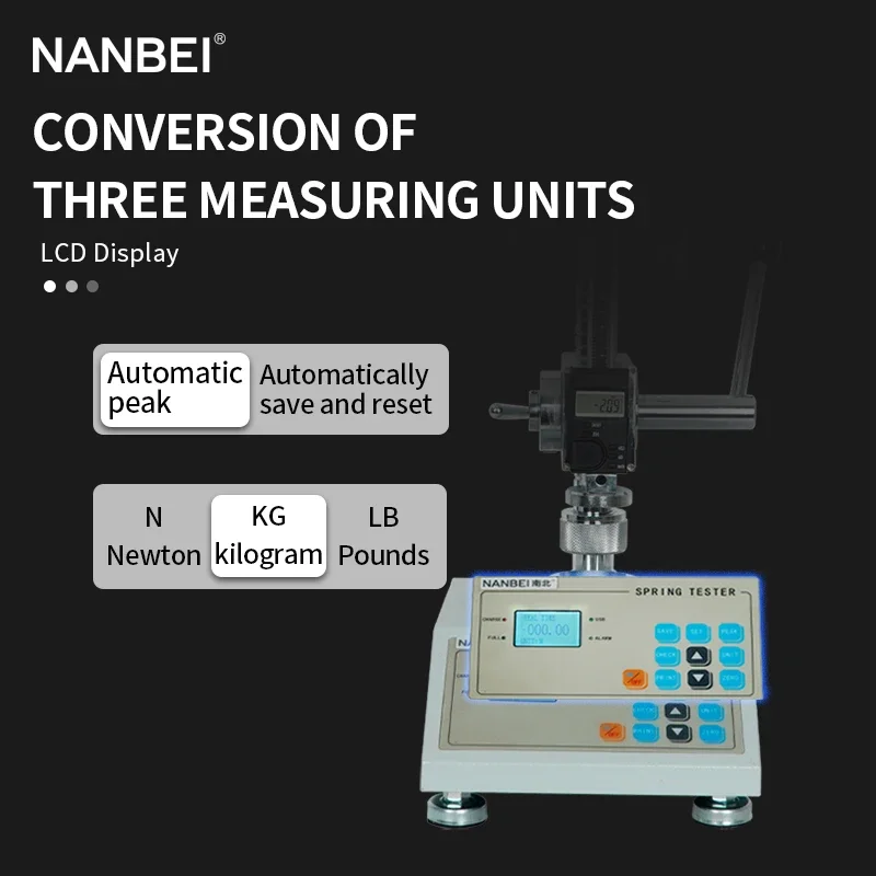 Digital Display Precise Test Instrument Torsion Spring Load Testing Machine Full Load Compression and Extension Spring Tester