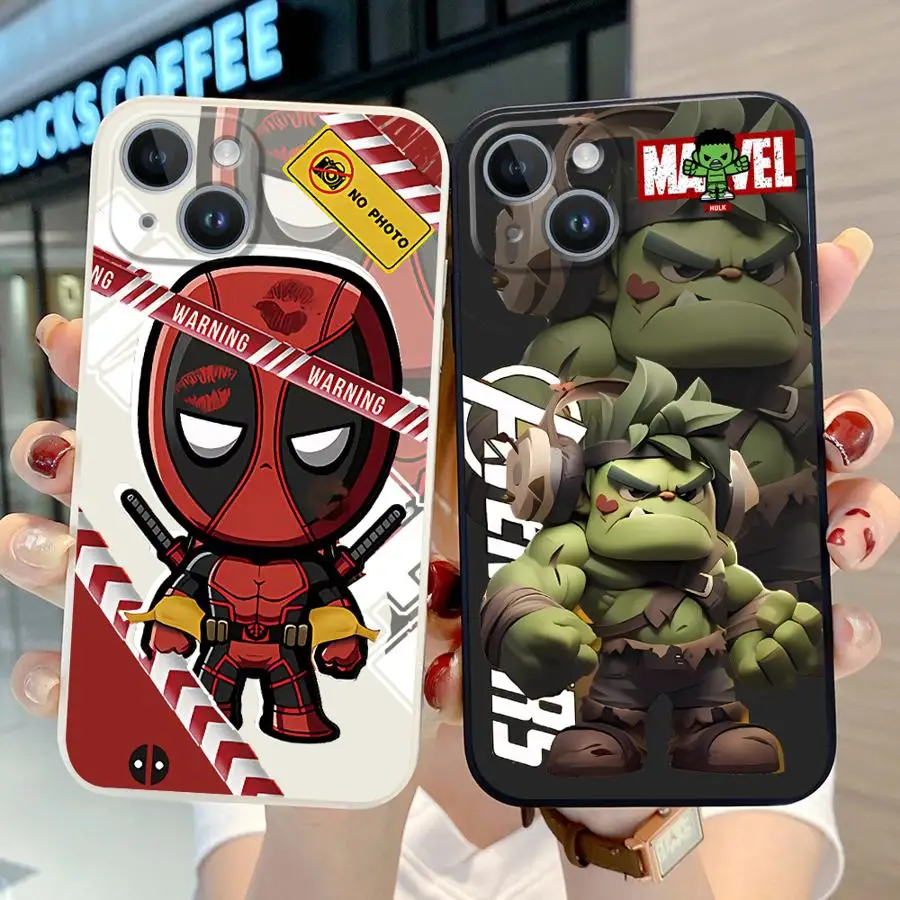 เคสโทรศัพท์ Marvel ลายการ์ตูนสไปเดอร์แมนสำหรับ iPhone XS MAX 12 MINI 13 Pro SE 11 XR 8 7 15 PLUS 14PROMAX TPU เคสนิ่มทำจากซิลิโคน