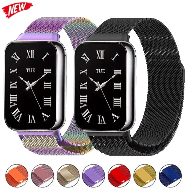 

Milanese Loop Strap for Xiaomi Mi Band 9 Pro/Mi Band 8 Pro Metal Magnetic Smart Bracelet for Redmi Watch 4 5 Watchband Correa