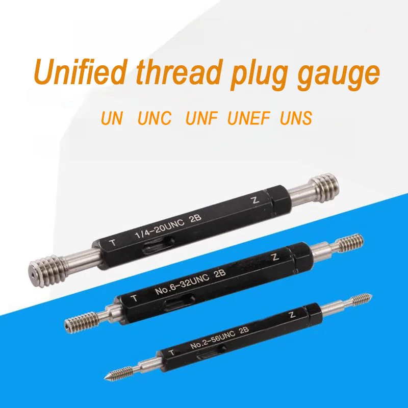 1PC 2B Unified Thread Plug Gauge - American Standard Thread Plug Gage, Fine Screw Gage Tools for UNC UNF UNEF Custom Available